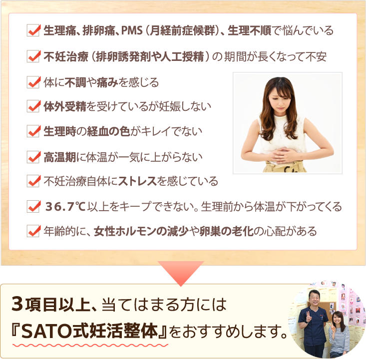 このような妊活でのお悩みはございませんか?